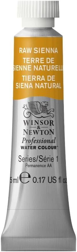 Winsor & Newton Professional Water Colour Paint, 0.17-oz Tube, Raw Sienna