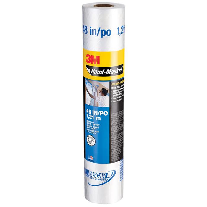 3M 12-Rolls of 48” x 180 AMF48 Hand-Masker Pre-Folded Advanced Masking Film