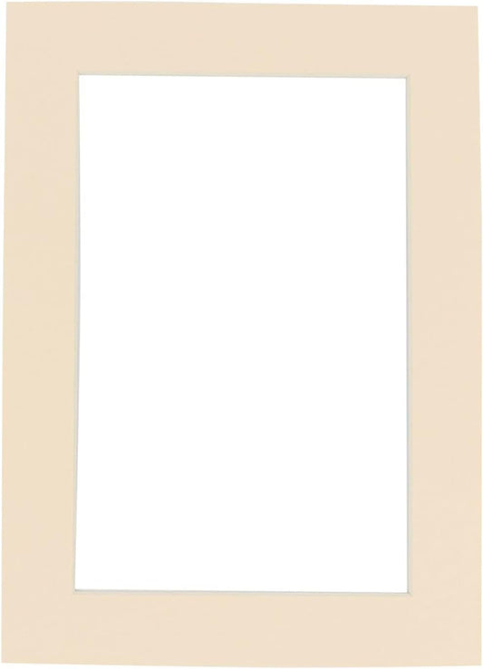 Poster Palooza 11x14 Mat Bevel Cut for 8.5x11 Photos - Acid Free Cream Precut Matboard - For Pictures, Photos, Framing - 4-ply Thickness