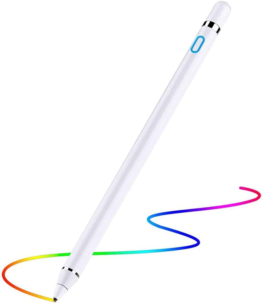 Stylus Pen for iOS Android Touch Screens Pencil Compatible with iPad/iPad Pro/Air/Mini/iPhone/Cellphone/Kindle/Apple Tablet Drawing Pencil (White)