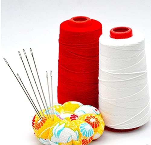 4“ Upholstery Large Eye Long Needle Apply to Home or Work Hand Sewing Tapestry Embroidery (4 inchX2 + Leather)