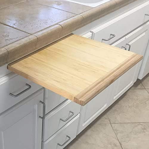 Pureboo Premium Bamboo Pull-out Cutting Board - 8 Different Sizes to Fit Most Standard Slots 21.75"W x 22"D x 3/4"H