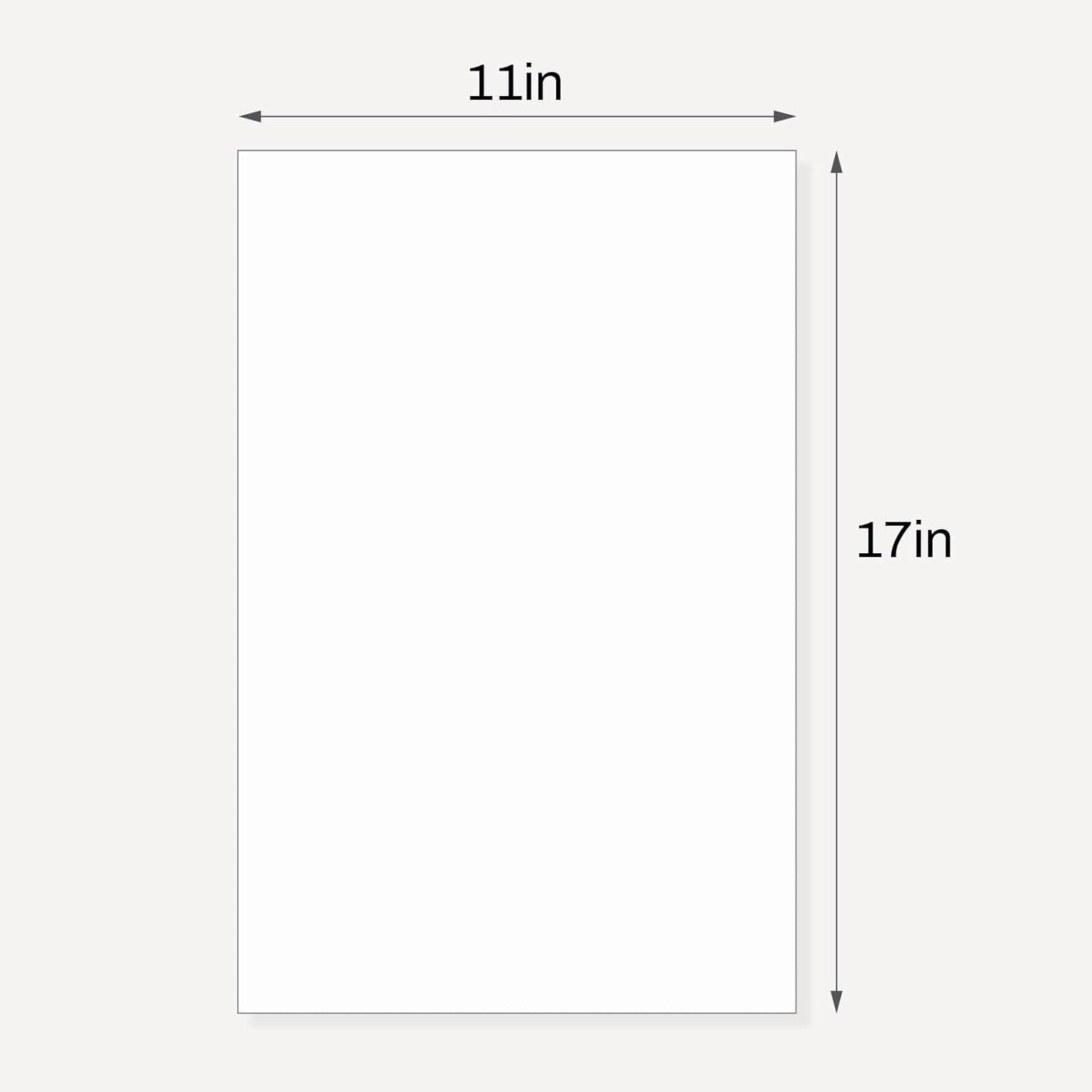 Somime 10 Pack Backing Boards, 11x17 Uncut White Mats Matboards, Acid-Free Backerboards for Art Prints, Ideal for Photos, Pictures, Prints, and Frames