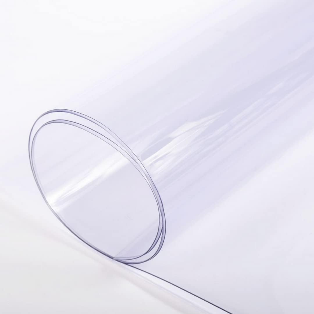 Farm Plastic Supply - Clear Vinyl Sheeting - 15 Mil - (4'6" x 45') - Vinyl Plastic Sheeting, Clear Vinyl Sheet for Storm Windows, Covering, Protection, Tablecloth Protector