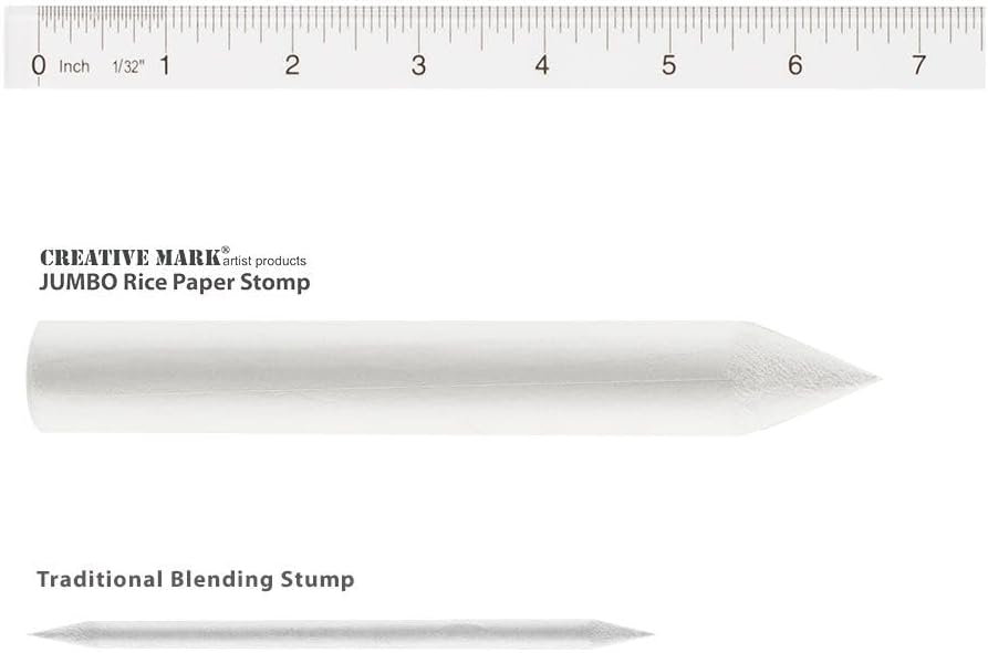 Creative Mark Blending Stumps - Solid Double-Ended Blending Stumps for Blending Charcoal, Pencils, Pastels, and More! - [Size # 8-12 Count]
