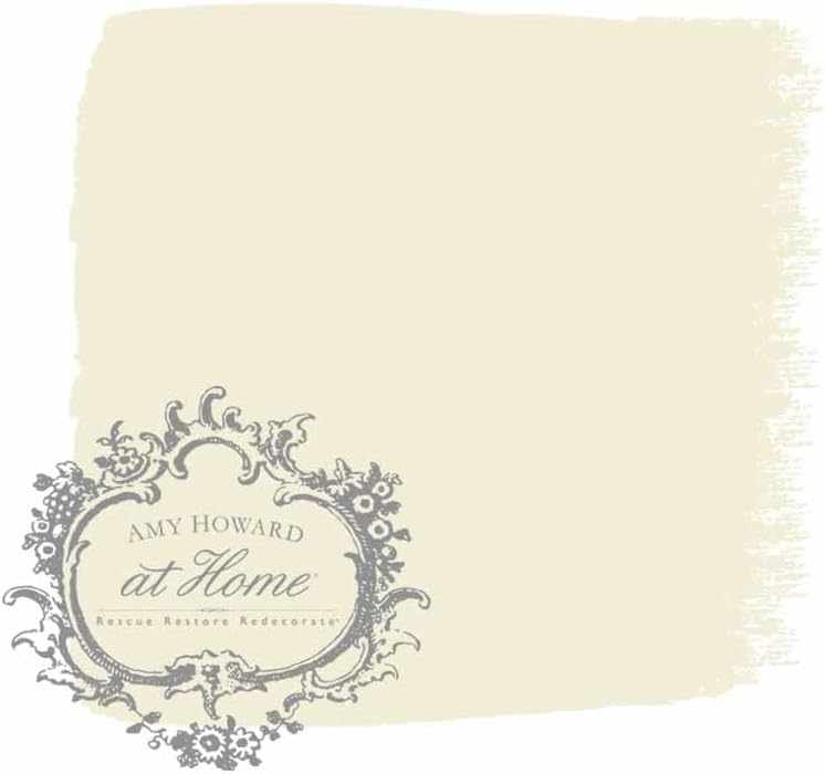 AMY HOWARD AT HOME Chalk-Based One Step Paint for Furniture, Cabinetry, Decor, Finish, and More | No Stripping, Sanding, or Priming | Ultra-Light Base | 16 Ounce | Winter Snow