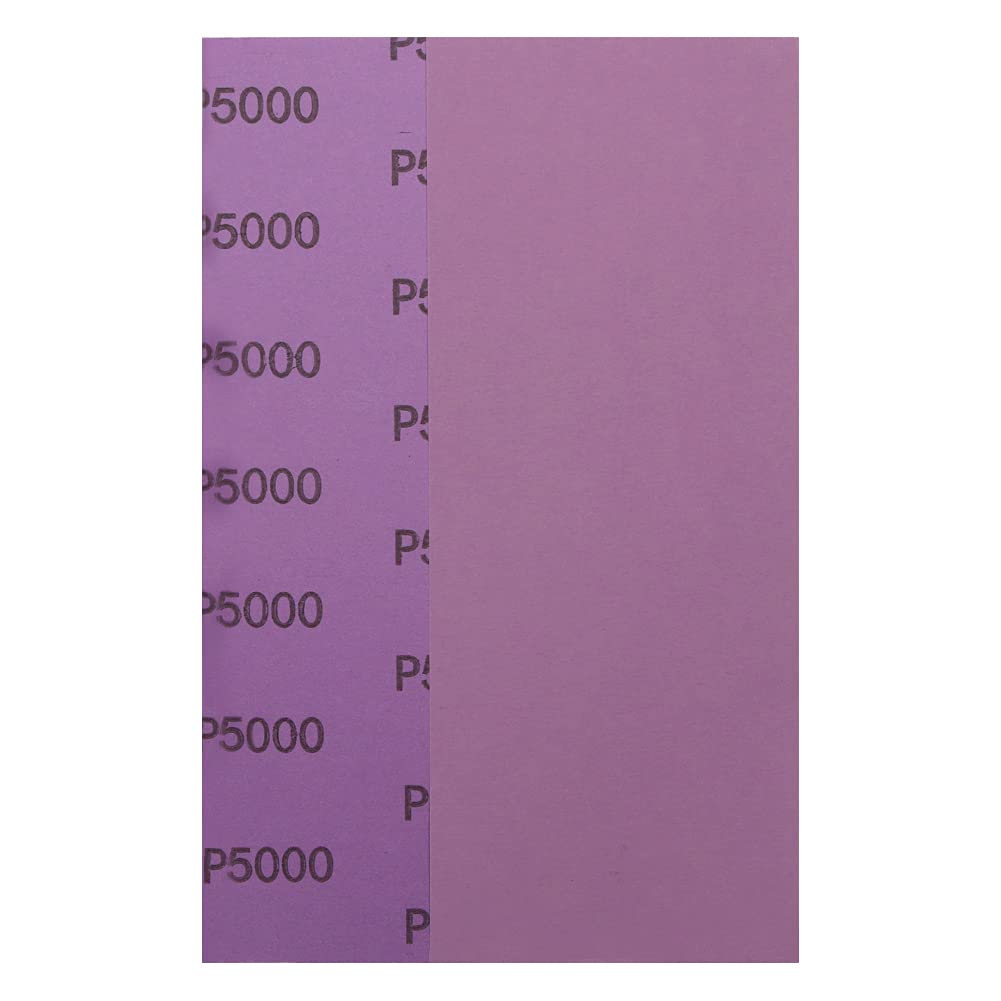Sandpaper 5000 Grit,Wet Dry Sanding Sheets,High Performance Ceramic Abrasive Sand Paper for Wood Furniture Finishing,Metal Grinding,Automotive Polishing,9 x 3.6 Inch,25-Pack