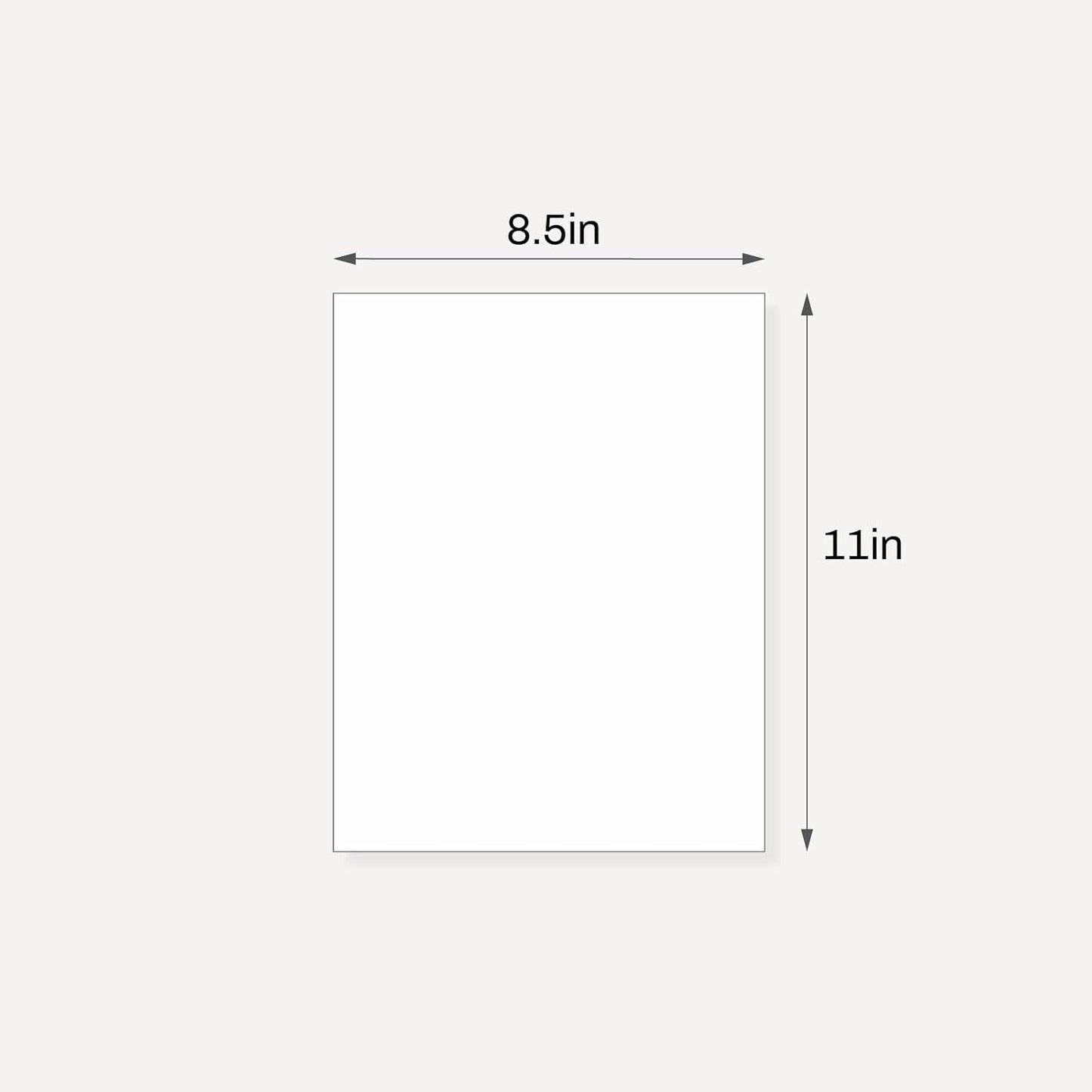 Somime 10 Pack Backing Boards, 8.5x11 Uncut White Mats Matboards, Acid-Free Backerboards for Art Prints, Ideal for Photos, Pictures, Prints, and Frames