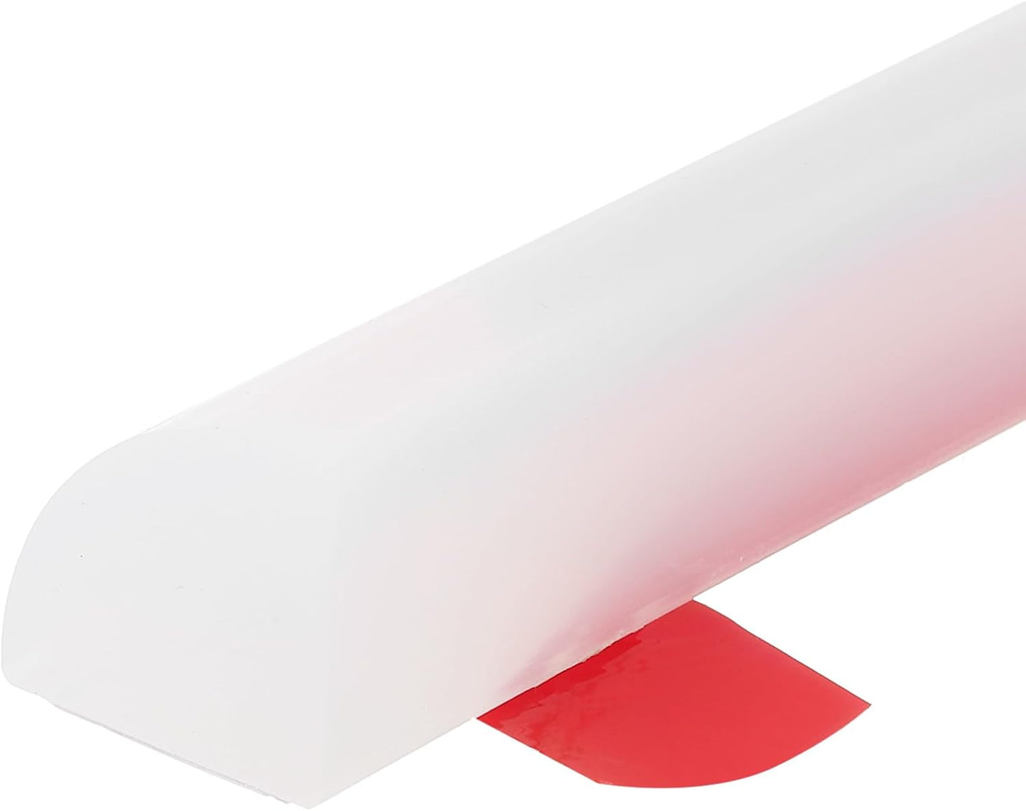 uxcell Flexible Molding Trim, 118 Inch Flexible Quarter Round Molding Silicone Peel and Stick Trim Self Adhesive Shower Water Barrier for Corner Decor Bathroom Kitchen, Transparent