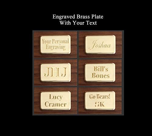 Alex Cramer The Nines Double 9 Domino Set - American-Made Solid Walnut Case Holds Our 55-Piece Domino Set for Adults
