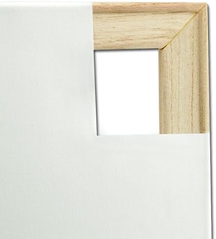 Creative Mark The Edge Deluxe Cotton 1-1/2" Deep Stretched Canvas for Painting, 10x10 Pack of 3, 14oz. Primed Weight, Universal Archival Priming, Medium Tooth, Hand-Stretched Canvas for Painters
