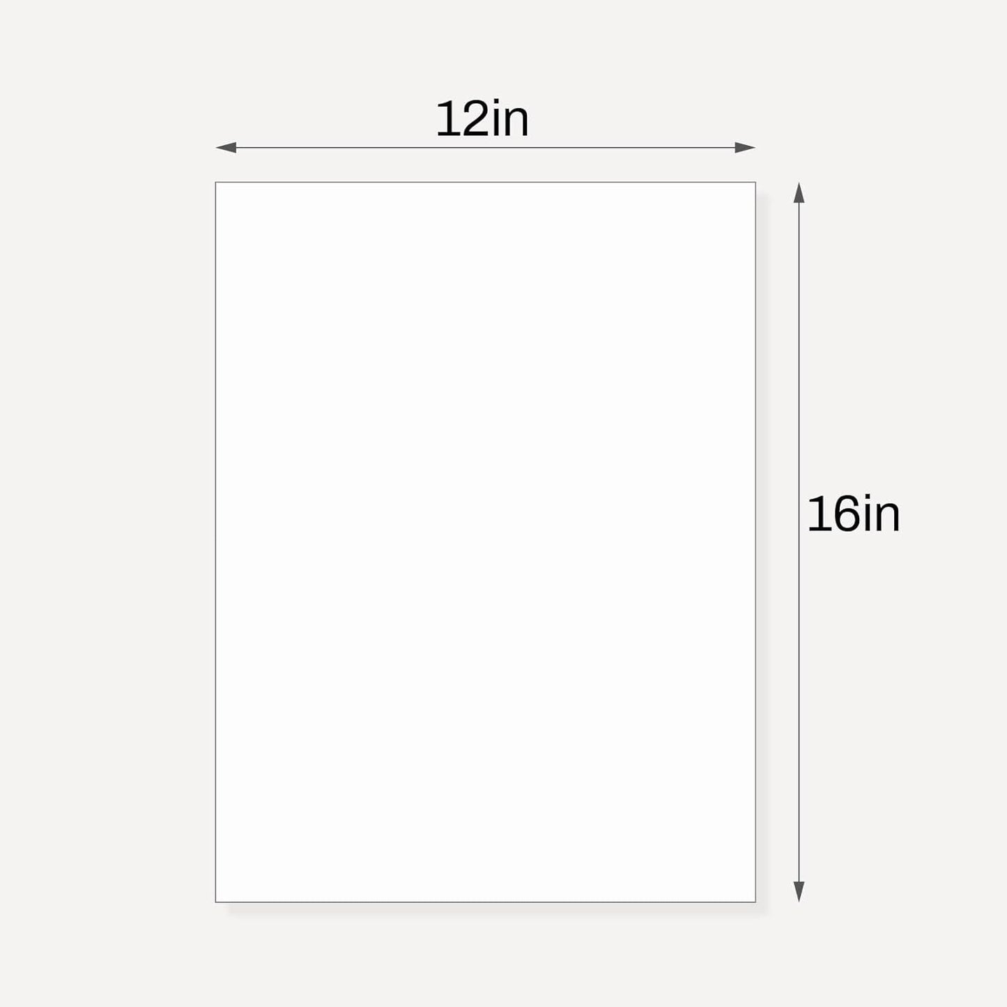 Somime 10 Pack Backing Boards, 12x16 Uncut White Mats Matboards, Acid-Free Backerboards for Art Prints, Ideal for Photos, Pictures, Prints, and Frames