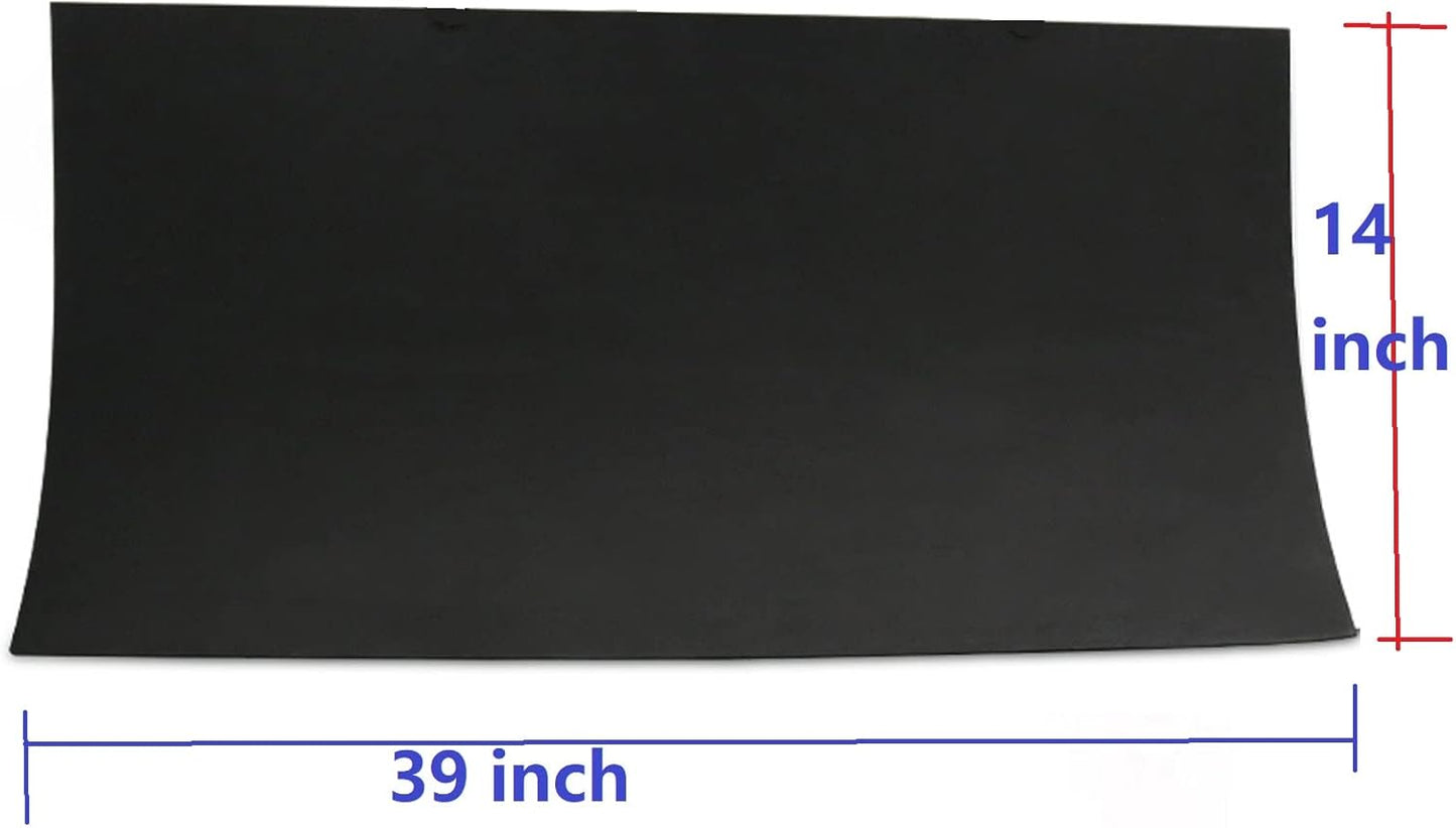 Labzhang Black EVA Foam Cosplay, 1 Piece of 8mm Craft Foam,Cosplay Foam, 14" x 39" Ultra-high Density 80 kg/m3 EVA Foam Sheets