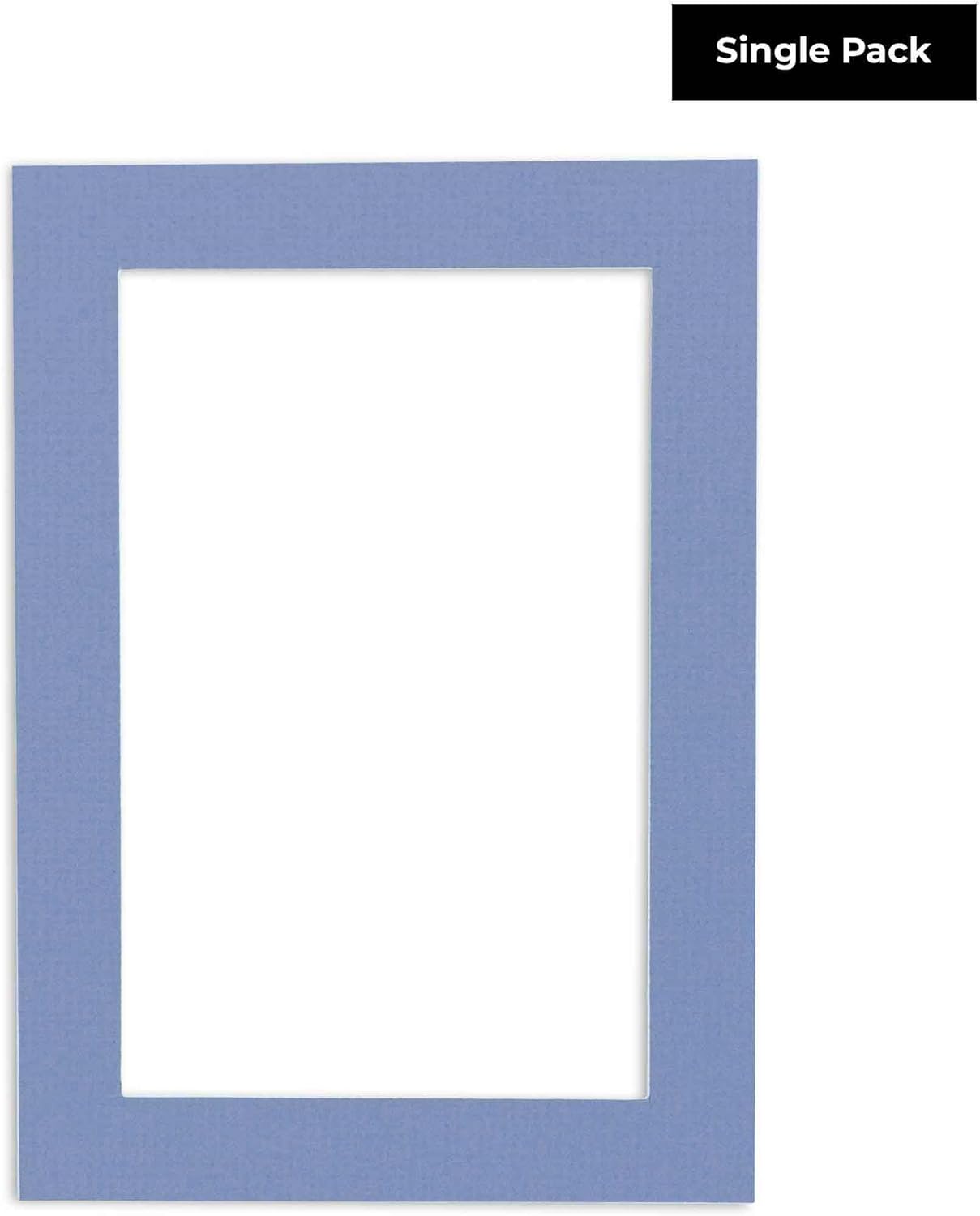 Poster Palooza 8x10 Mat Bevel Cut for 6x8 Photos - Acid Free Brittany Blue Precut Matboard - For Pictures, Photos, Framing - 4-ply Thickness