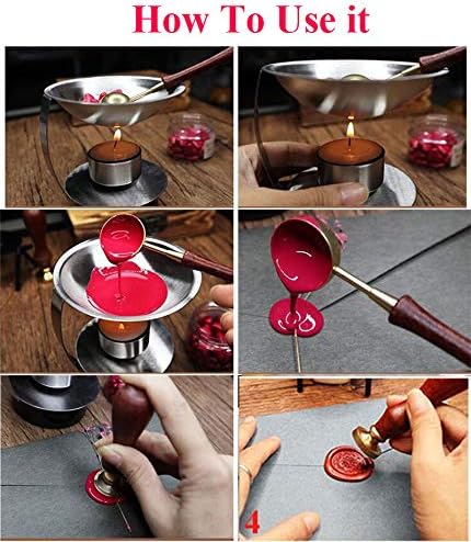 Vintage Custom Santa Claus Monogram Sealing Wax Seal Stamp Bronze Metal Handle Kit Custom Wedding Invitation Embellishment Christmas Gift Wrap Package Custom Logo Words Wax Seal Stamp Set