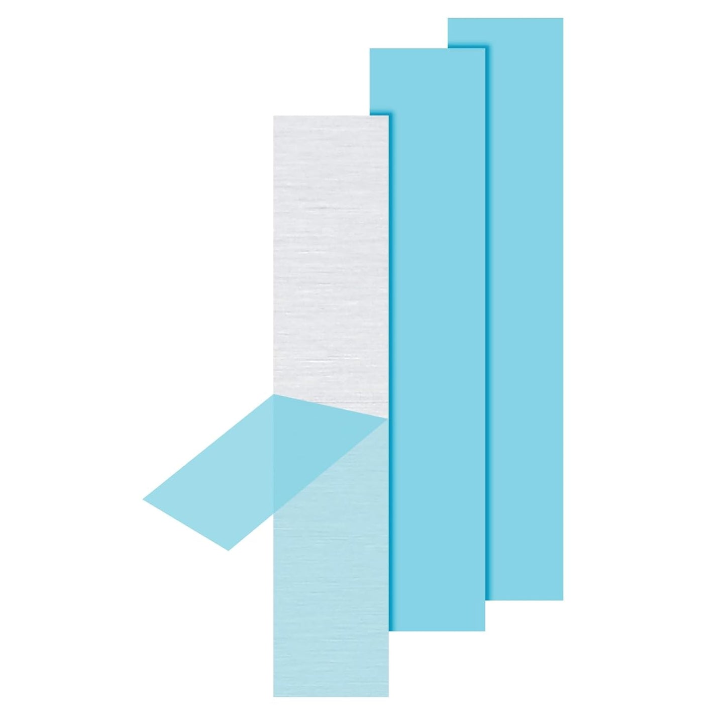 PATIKIL 6061 T651 Aluminum Sheet Metal 6 x 0.98 x 1/8(0.125") Inch 3Pcs Flat Plain Aluminum Plate Covered Stock with Protective Film, Heat Rectangle 3MM for Lndustry Crafting