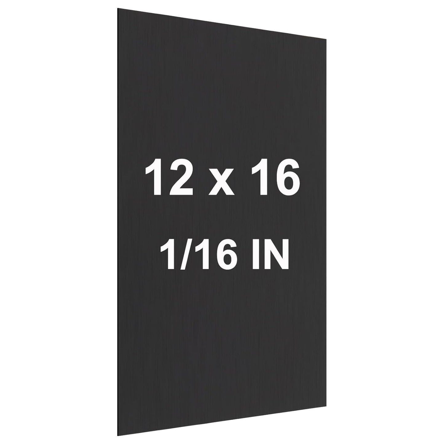 Anodized Aluminum Sheet Metal 12 x 16 x 1/16 Inch Black Metal Plates for Laser Engraving 1.50MM Thin Decorative Sheets for Crafting, House Decoration