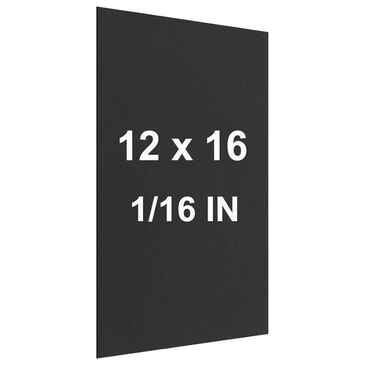 Anodized Aluminum Sheet Metal 12 x 16 x 1/16 Inch Black Metal Plates for Laser Engraving 1.50MM Thin Decorative Sheets for Crafting, House Decoration