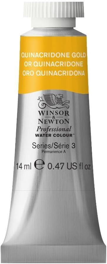 Winsor & Newton Professional Water Colour Paint, 0.47-oz Tube, Quinacridone Gold