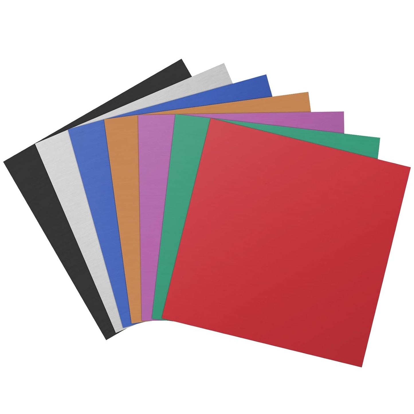 Anodized Aluminum Sheet Metal 8 x 12 x 1/32 Inch Black Plates for Laser Engraving 20GA(0.80MM) Thin Decorative Metal Sheets for Crafting