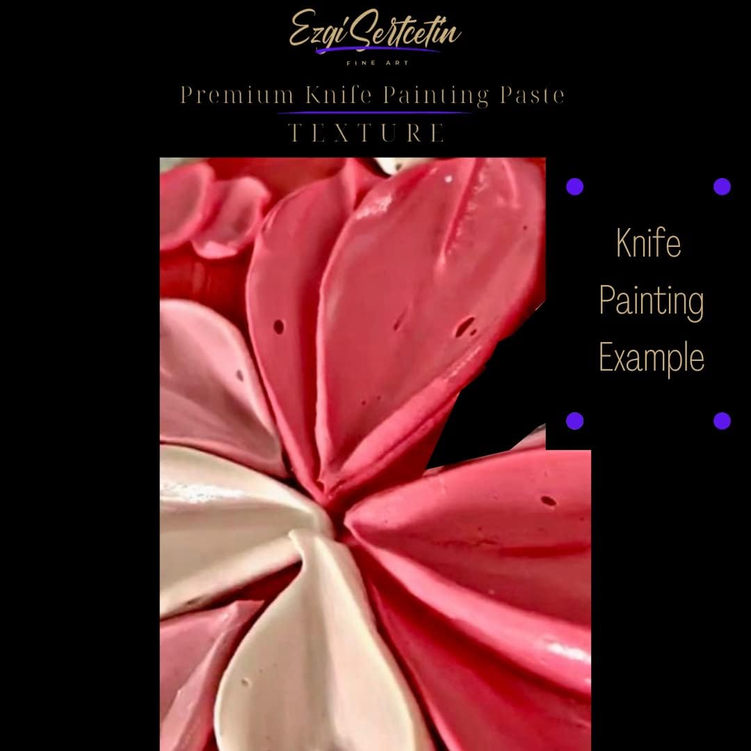 Premium Palette Knife Painting Paste|Texture Paste|Authentic Bright Colors|Ready to Use|Easy to Apply| 6oz (Azurra Vista)