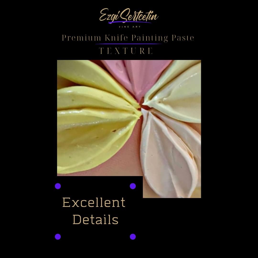 Premium Palette Knife Painting Paste|Texture Paste|Authentic Bright Colors|Ready to Use|Easy to Apply| 6oz (24K Gold)