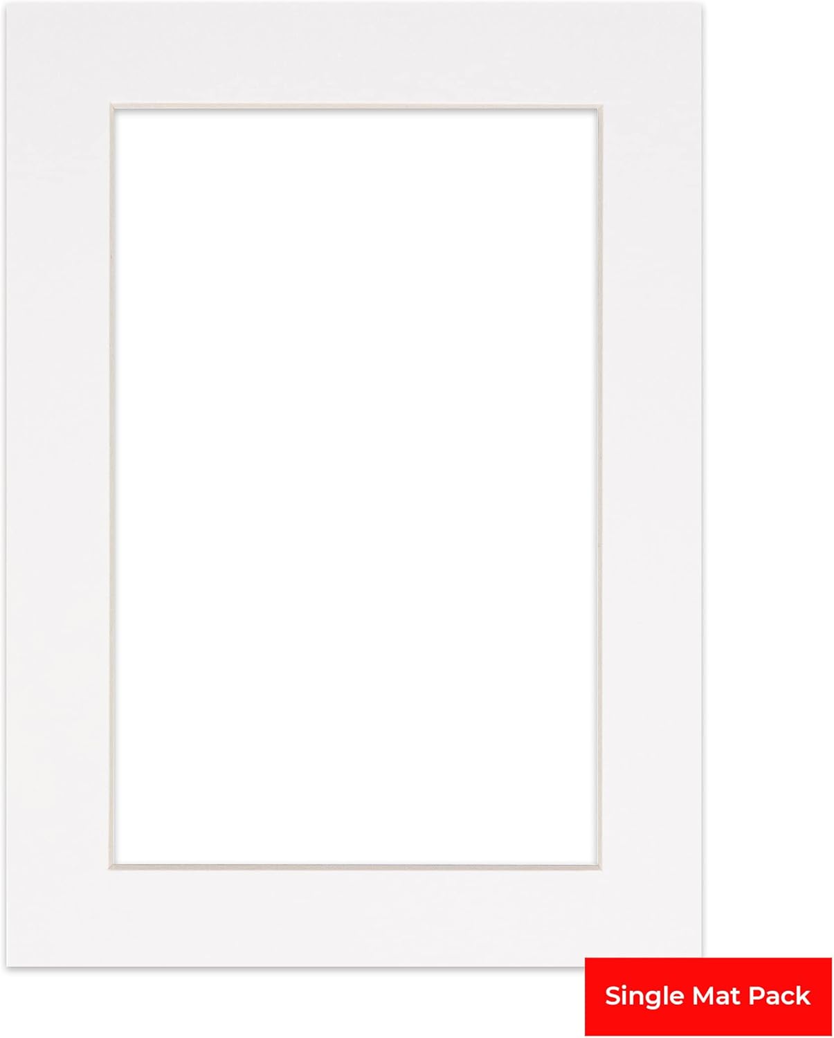 5.5x8.5 Mat for 8.5x11 Frame - Precut Mat Board Acid-Free White 5.5x8.5 Photo Matte For a 8.5x11 Picture Frame, Premium Matboard for Family Photos, Show Kits, Art, Picture Framing, Pack of 1 Mat