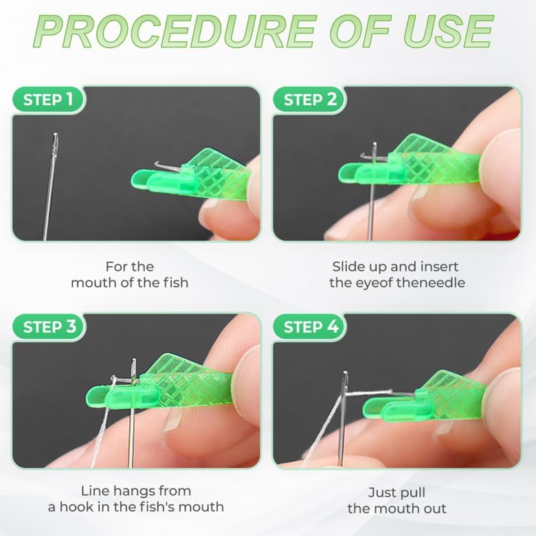 Automatic Sewing Needle Threader, Upgrade Fish Type Quick Needle Threaders for Hand Sewing, Sewing Machine Needle Threader Tools, Sewing Supplies - Designed for Sewing Lovers Alike (10pcs)