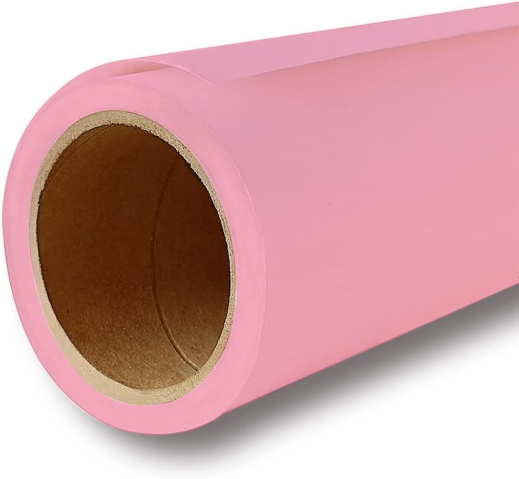 Yizhily Seamless Photogrphy Background Paper, Paper Backdrop Roll for Photoshoot, 82" x16', Carnation Pink