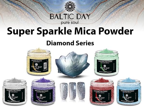 Sparkle Mica Powder [ Diamond Ruby Red ] - Red Glitter Mica Powder - Red Resin Glitter for Epoxy Resin - Shimmer Pigment - Diamond Dust for Candles