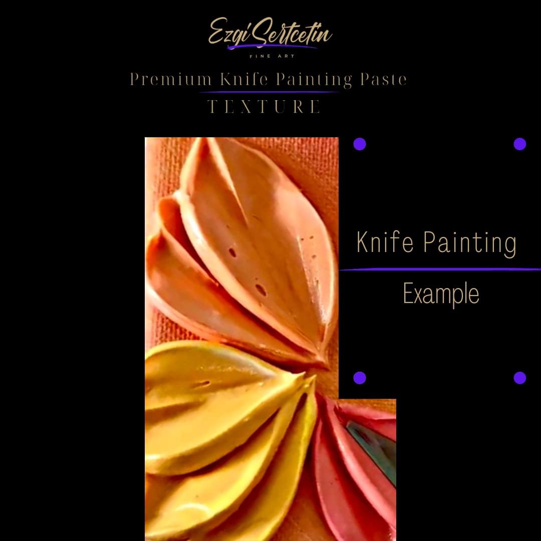 Premium Palette Knife Painting Paste|Texture Paste|Authentic Bright Colors|Ready to Use|Easy to Apply| 6oz (Gray)