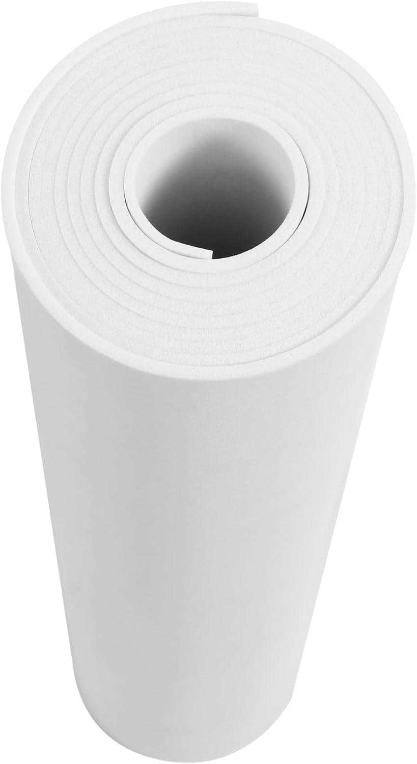 AMZQNART EVA Foam 5mm, Cosplay Foam Roll 16 x 59in（6.5sqft）White, Suitable for Large Foam Cosplay Modeling, DIY Projects, Crafts, Ultra High Density 90 kg/m3.