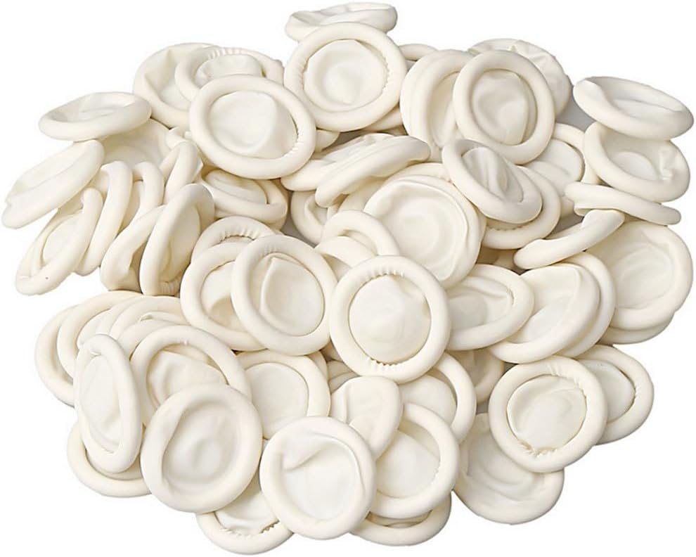 Finger Cot, Medium Finger Protectors Latex Anti-Static Finger Covers, Finger Tip Protect Keeping Dressing Dry and Clean Disposable Finger Gloves White(approxi 135pcs)