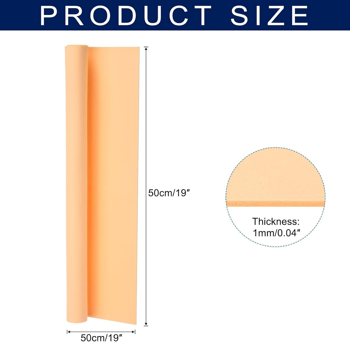 MECCANIXITY Foam Sheets Crafts 19x19 Inch 1mm EVA Craft Foam Paper Foam Sheets for Crafts Projects DIY Cosplay Modeling, Beige