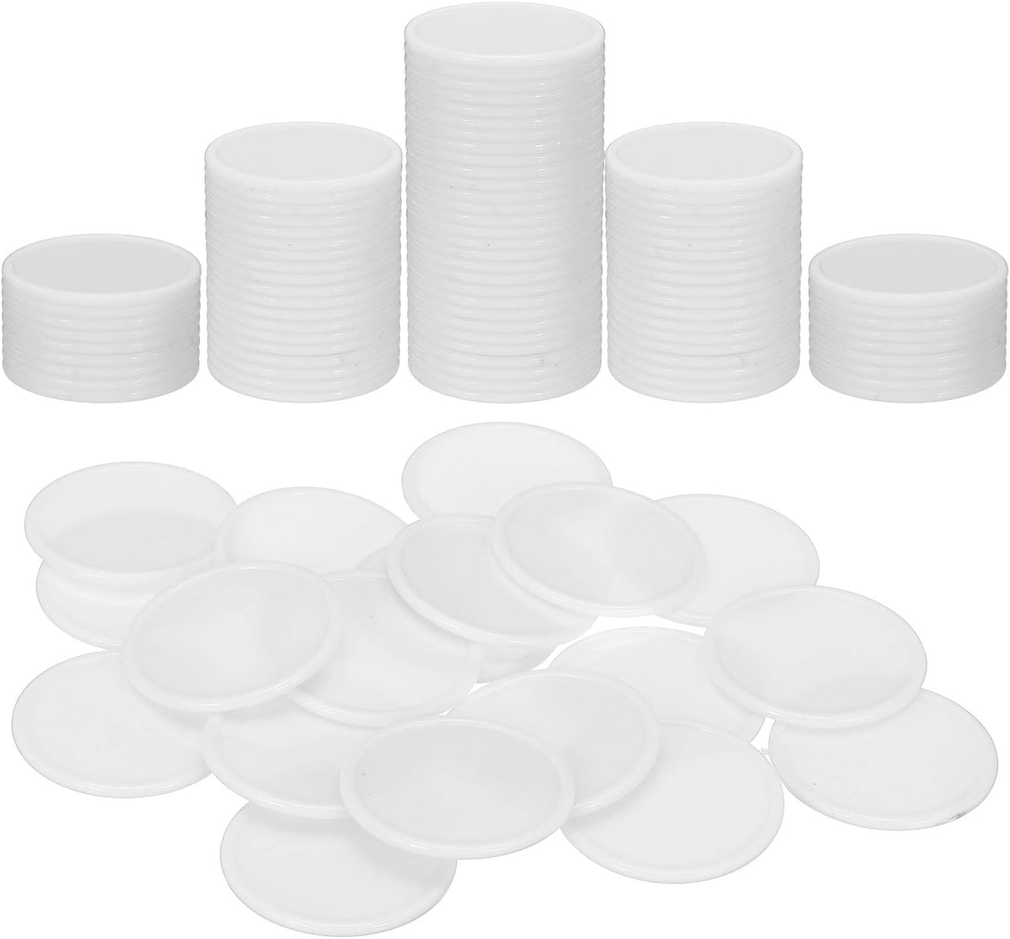 uxcell Plastic Poker Chips, Learning Counters Counting Counters Disk Marker Opaque Game Token for Game Play Math Counting