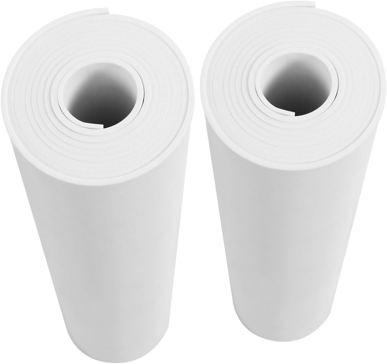 AMZQNART 2Pcs EVA Foam, Cosplay Foam Roll 2mm, 39 x 59in (16sqft×2) Suitable for Large Foam Cosplay Modeling, DIY Projects, Crafts, Ultra High Density 90 kg/m3. White