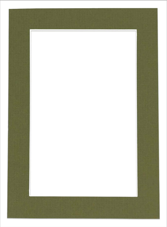 5x7 Mat for 8.5x11 Frame - Precut Mat Board Acid-Free Show Kit with Backing Board, and Clear Bags Dill Green 5x7 Photo Matte Made to Fit a 8.5x11 Picture Frame Matboard for Framing, Pack of 1 Mat