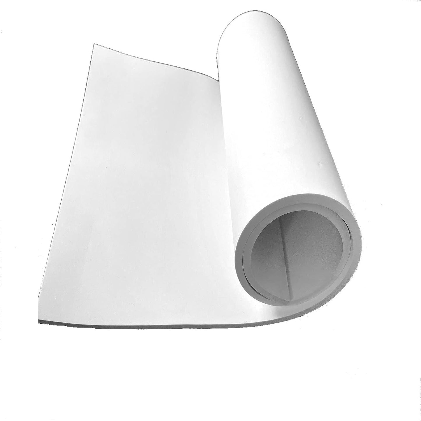 Labzhang White EVA Foam Cosplay, 1 Piece of 6mm Craft Foam,Cosplay Foam, 14" x 39" Ultra-high Density 80 kg/m3 EVA Foam Sheets