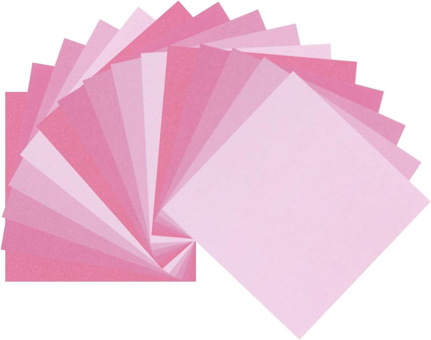 DMiotech 50 Sheets 3.9x3.9 Inch Origami Paper Large, 7 Colors Pink Square Origami Paper Easy Fold Double Sided Colored Paper for DIY Arts and Crafts