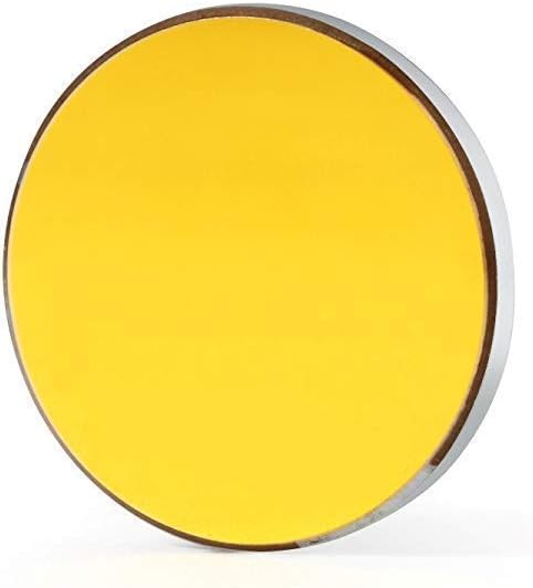 TEN-HIGH Si Reflective Lens CO2 Laser Lens Laser Mirror Gold-Plated Silicon Mirrors, for CO2 Laser Engraving Cutting Machine, Dia 25mm 3PCS
