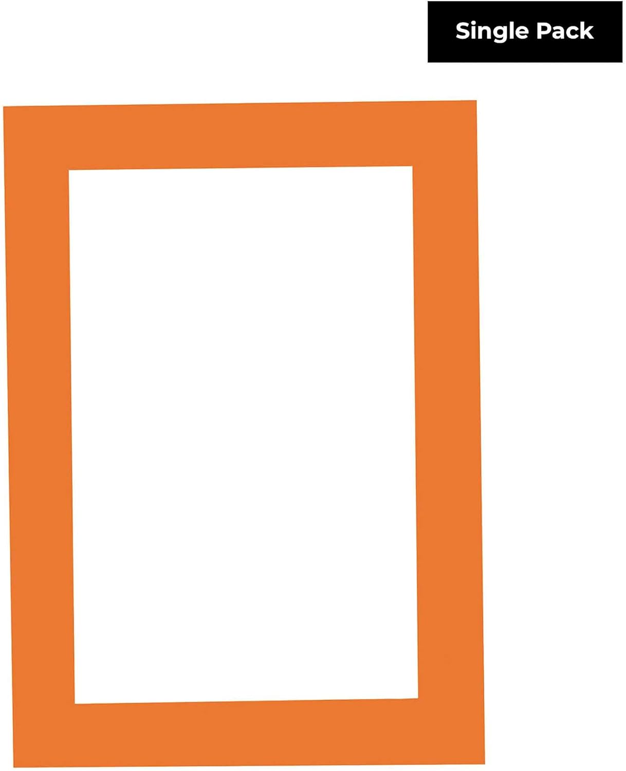 8x10 Mat Bevel Cut for 5x8 Photos - Acid Free Orange Precut Matboard - For Pictures, Photos, Framing - 4-ply Thickness