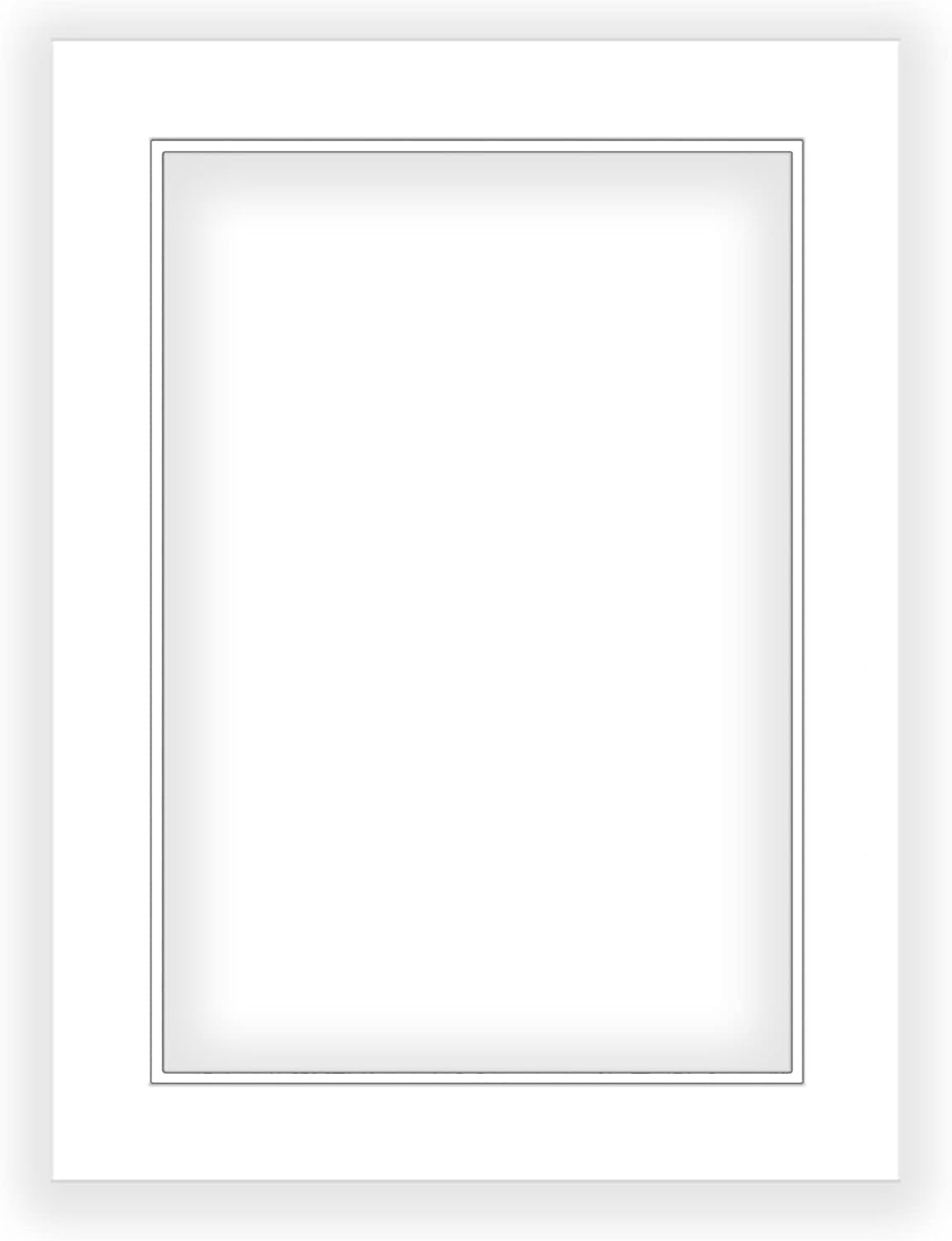 28x40 Mat for 24x36 Photo - Precut White on White Double Mat Picture Matboard for Frames Measuring 28 x 40 Inches - Bevel Cut Matte to Display Art Measuring 24 x 36 Inches - Acid Free ONE MAT