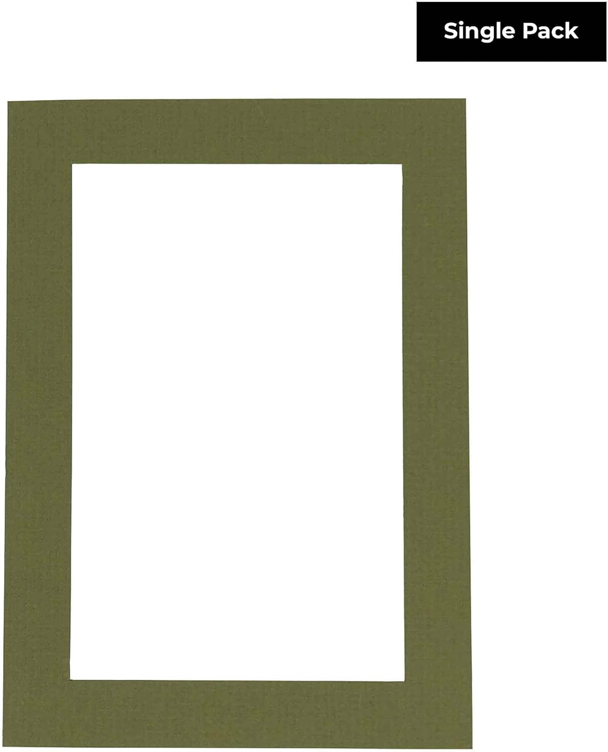 8x10 Mat Bevel Cut for 5x8 Photos - Acid Free Dill Green Precut Matboard - For Pictures, Photos, Framing - 4-ply Thickness