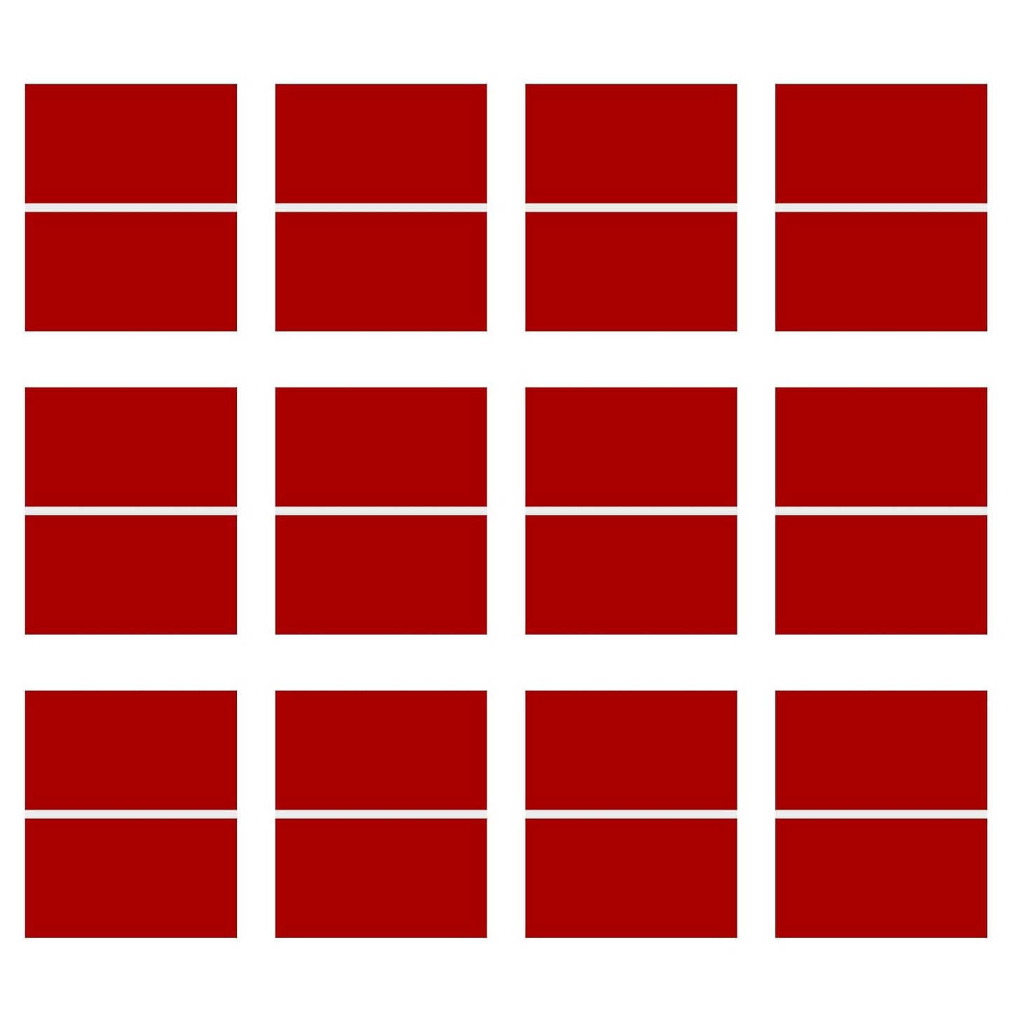 Laser Engraving Blank Red ABS Double Color Plastic Sheet, 11.8x6.49x0.05 inch Materials Double Color Plastic Sheet for Interior Signs, Badges (Red)