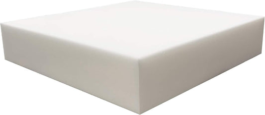 FoamRush 9" H x 24" W x 24" L Upholstery Foam Cushion High Density (Chair Cushion Square Foam for Dinning Chairs, Wheelchair Seat Cushion Replacement)