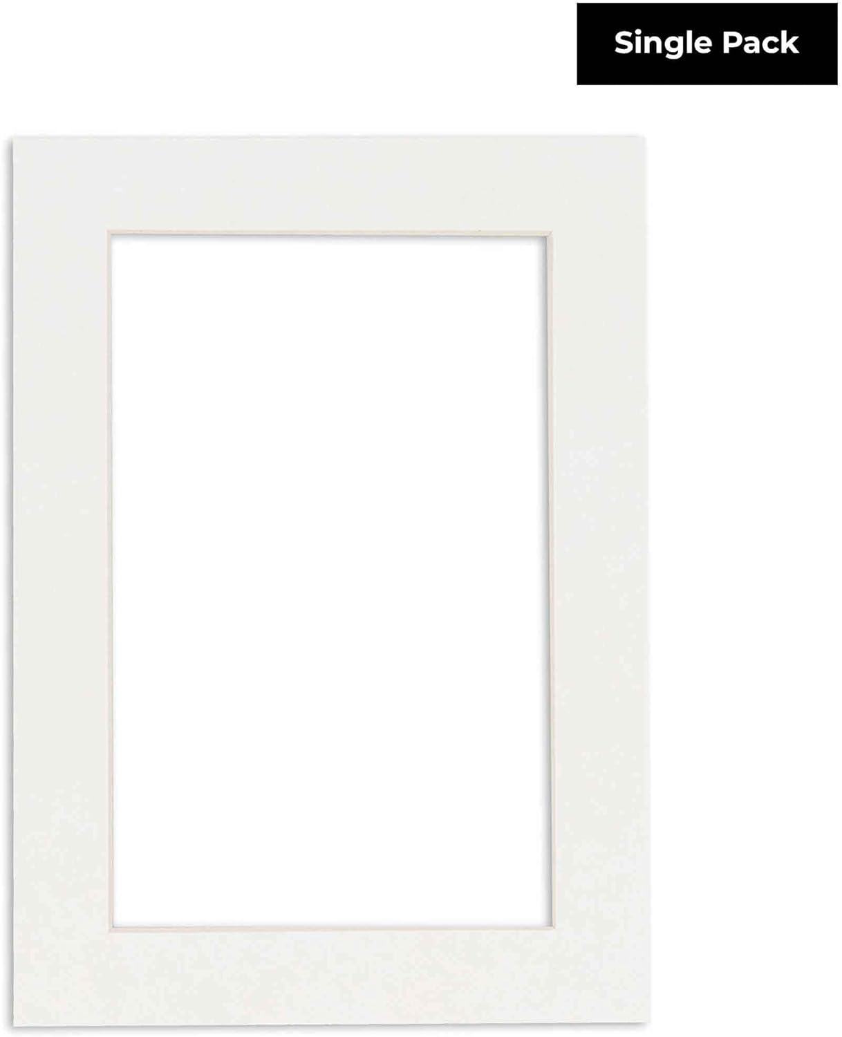 5.5x8.5 Mat for 8.5x11 Frame - Precut Mat Board Acid-Free Show Kit with Backing Board, and Clear Bags Textured White 5.5x8.5 Photo Matte For a 8.5x11 Picture Frame Matboard for Framing, Pack of 1 Mat