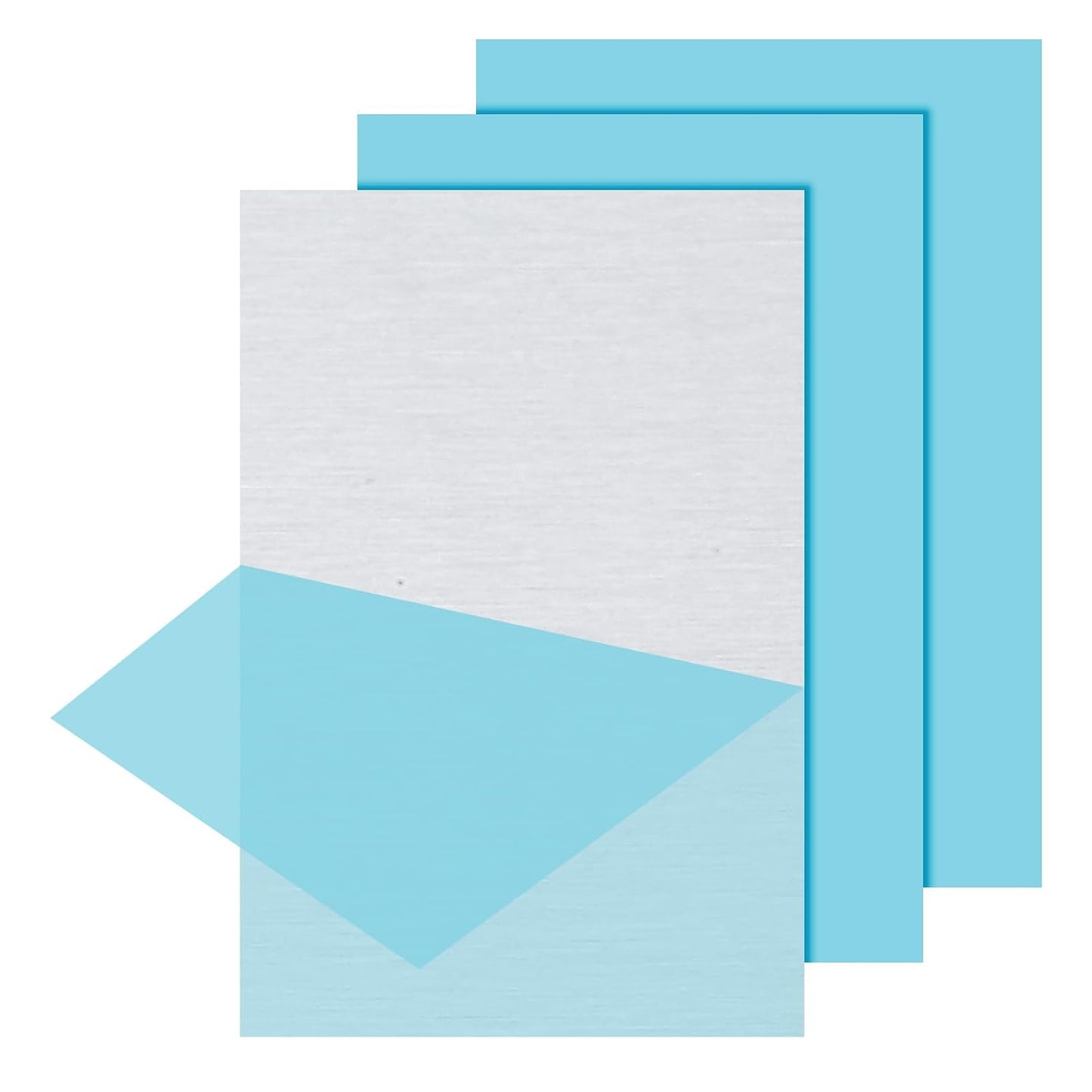 PATIKIL 6061 T651 Aluminum Sheet Metal 4 x 8 x 1/8(0.125") Inch 3Pcs Flat Plain Aluminum Plate Covered Stock with Protective Film, Heat Rectangle 3MM for Lndustry Crafting