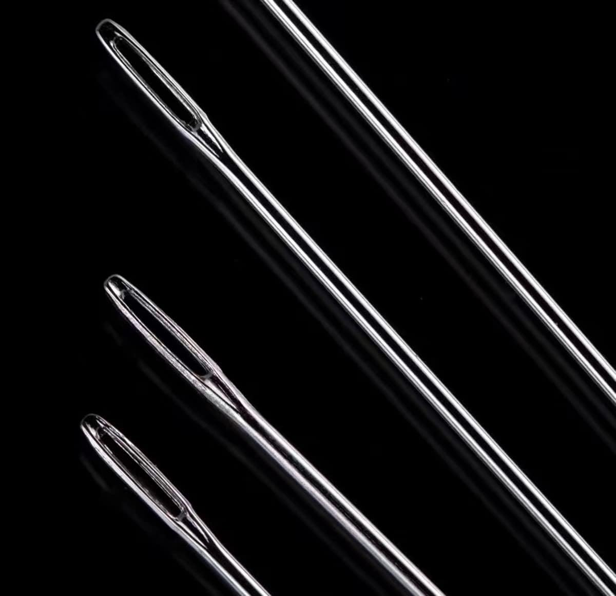 Marcobrothers 6" Professional Upholstery Large Eye Long Needle Easy to Thread,Used for Furniture Weaving Leather Hand Sewing. (6 inch)
