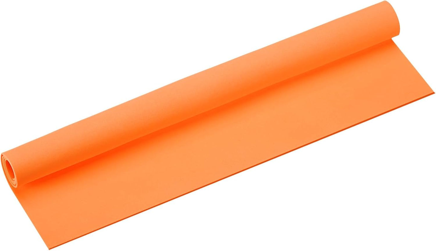 MECCANIXITY Foam Sheets Crafts 19x19 Inch 1mm EVA Craft Foam Paper Foam Sheets for Crafts Projects DIY Cosplay Modeling, Orange