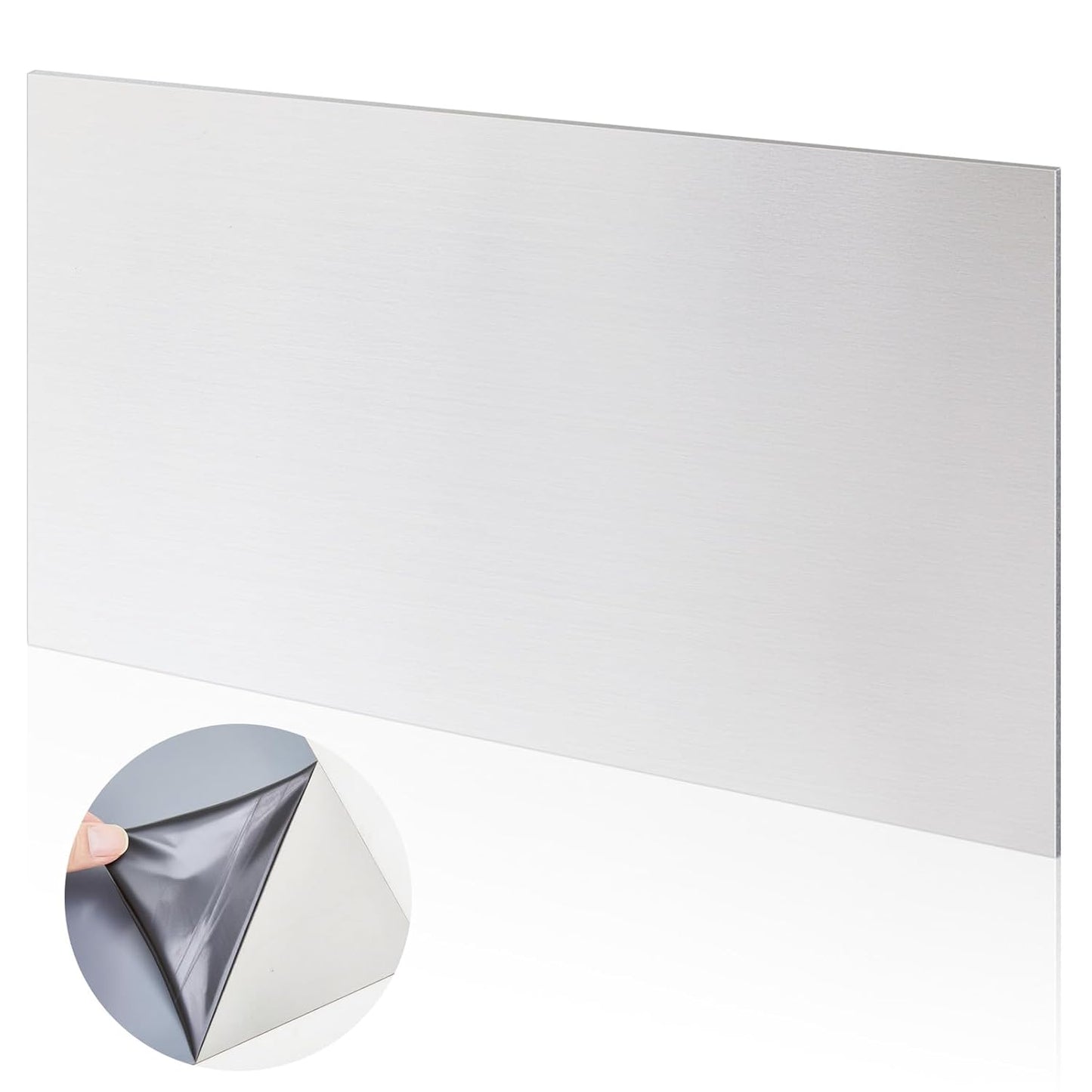 1 Pcs 430 Stainless Steel Sheet Metal 12 x 2 Inches 24GA Metal Plates Panel #4 Brushed Finish Magnetic Mount Board Wall Food Truck Restaurant Crafting Kitchen Floor Trailer Garage Gym